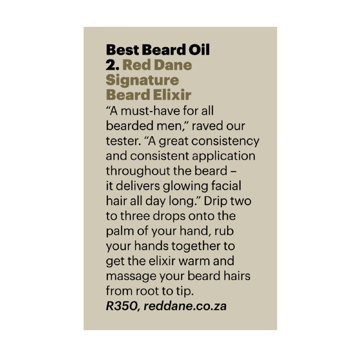 SIGNATURE BEARD ELIXIR Original